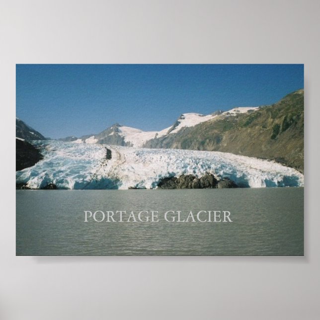 Portage Glacier, Alaska Poster (Front)