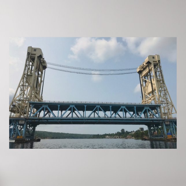 Portage Lake Lift Bridge Poster (Front)