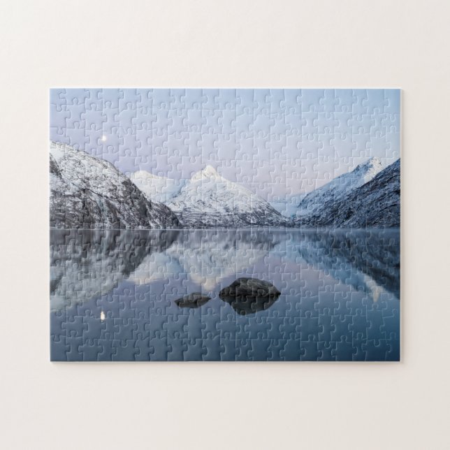 Portage Lake Twilight Jigsaw Puzzle (Horizontal)