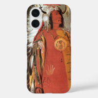 Portait of Indian Chief Mato-Tope by George Catlin