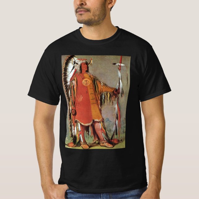 Portait of Indian Chief Mato-Tope by George Catlin T-Shirt (Front)