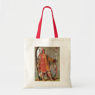 Portait of Indian Chief Mato-Tope by George Catlin Tote Bag