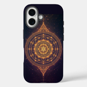 Portal of the Infinite Light – A Sacred Mandala iPhone 16 Case