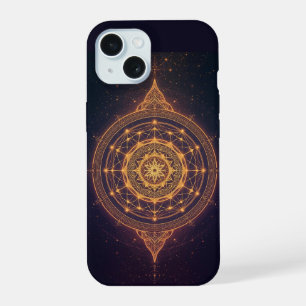 Portal of the Infinite Light – A Sacred Mandala iPhone 15 Case