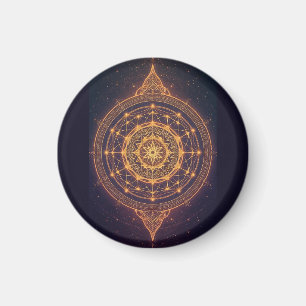Portal of the Infinite Light – A Sacred Mandala Magnet