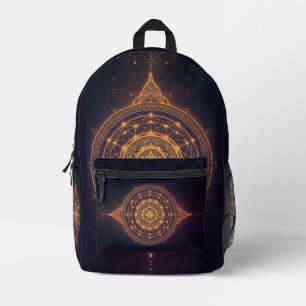 Portal of the Infinite Light – A Sacred Mandala Printed Backpack