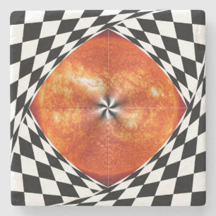 Portal to the Sun by Kenneth Yoncich Stone Coaster