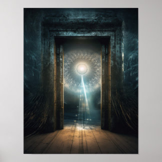 Portal to the Unknown Digital Art Poster