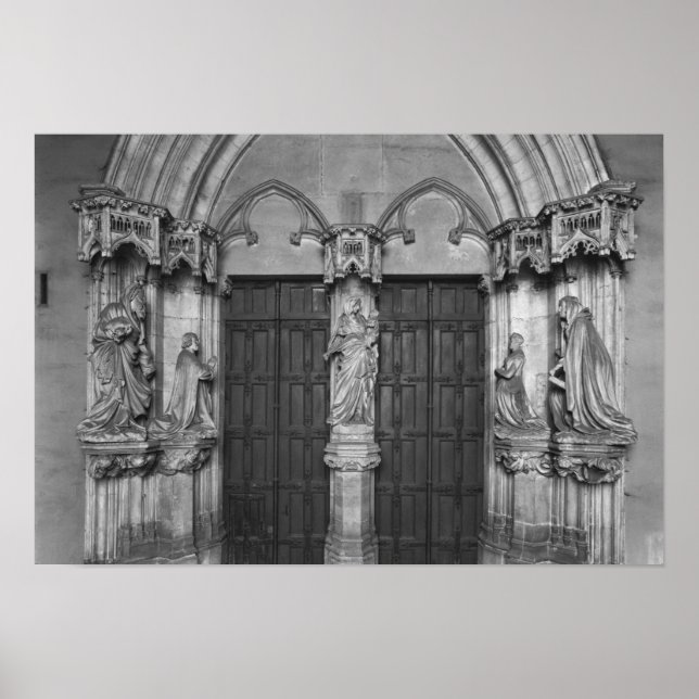 Portal with a trumeau depicting the Virgin Poster (Front)