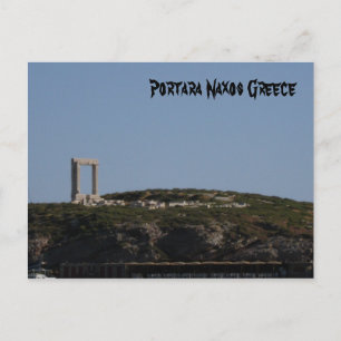 Portara Naxos Greece Postcard