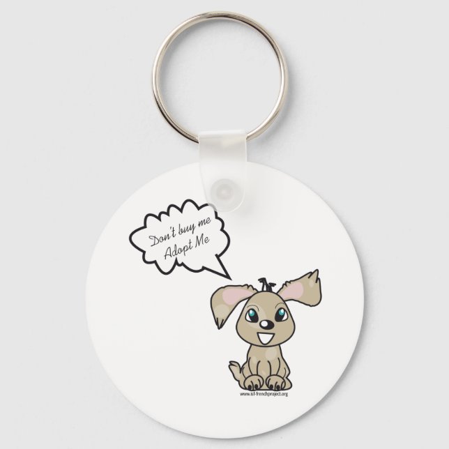 Porte-clé Adopt a Dog Key Ring (Front)