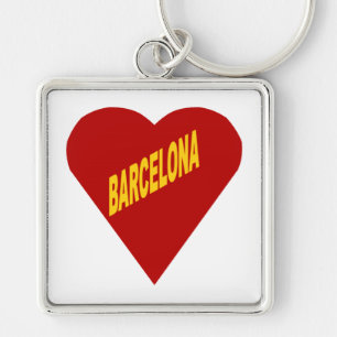 Porte-clé carré Premium BARCELONA Key Ring