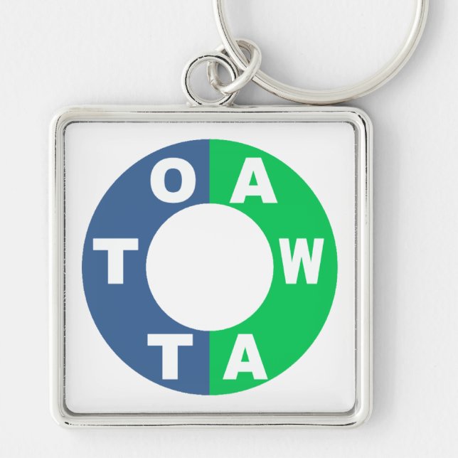 Porte-clé carré Premium  DESIGN  OTTAWA Key Ring (Front)