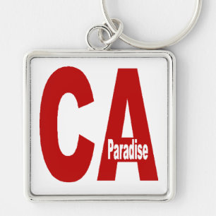 Porte-clé grand carré Premium CANADA Paradise Key Ring