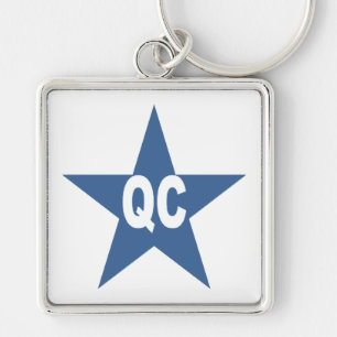 Porte-clé grand carré Premium QUEBEC Key Ring
