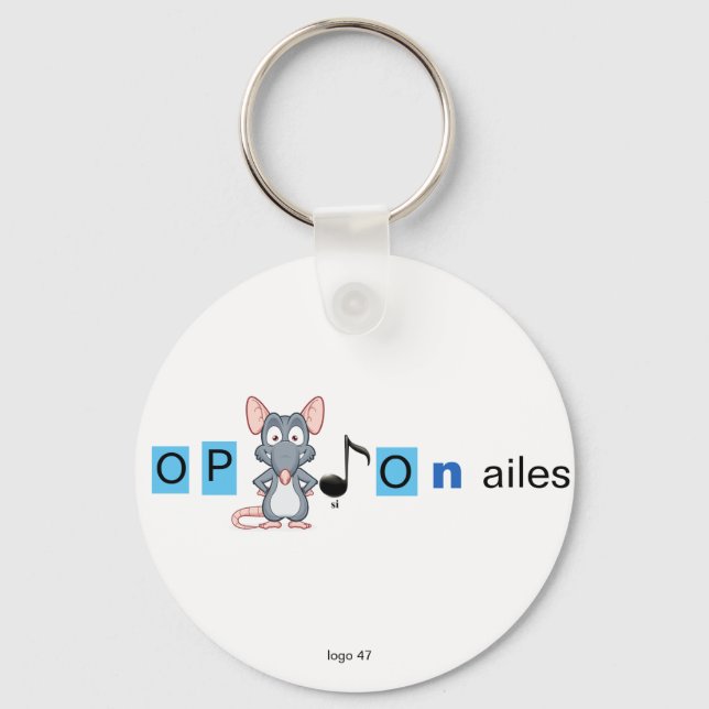 Porte-clé monogramme  key ring (Front)