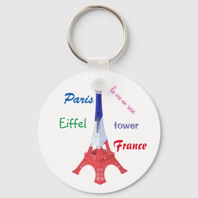 porte-clé "Paris, France" Key Ring (Front)