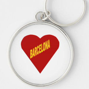 Porte-clé rond Premium BARCELONA Key Ring