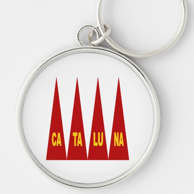 Porte-clé rond Premium  CATALUNA Key Ring (Front)