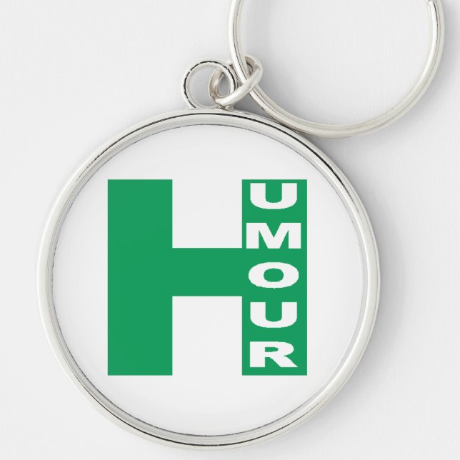Porte-clé  rond Premium  HUMOUR Key Ring (Front)