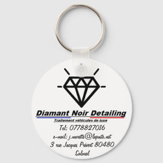 Porte clés Diamant Noir Detailing  Key Ring