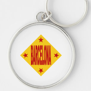 Porte-clés rond Premium BARCELONA Key Ring