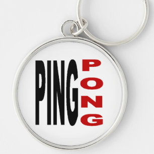 Porte clés Rond Premium  PING PONG Key Ring
