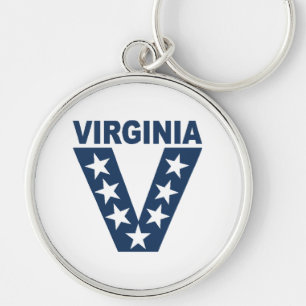 Porte- clés rond Premium VIRGINIA VICTOIRE Key Ring