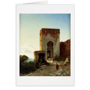 Porte de Justice, Alhambra, Granada (oil on canvas