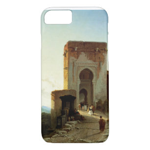 Porte de Justice, Alhambra, Granada (oil on canvas Case-Mate iPhone Case