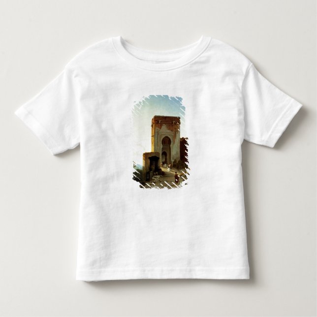 Porte de Justice, Alhambra, Granada (oil on canvas Toddler T-Shirt (Front)