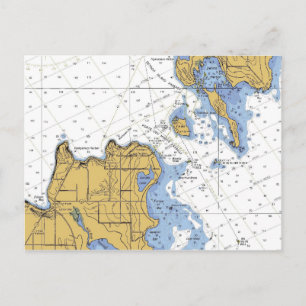 Porte Des Morts, WI Deaths Door, Nautical Postcard