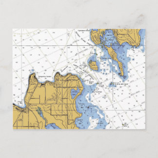 Porte Des Morts, WI Deaths Door, Nautical Postcard