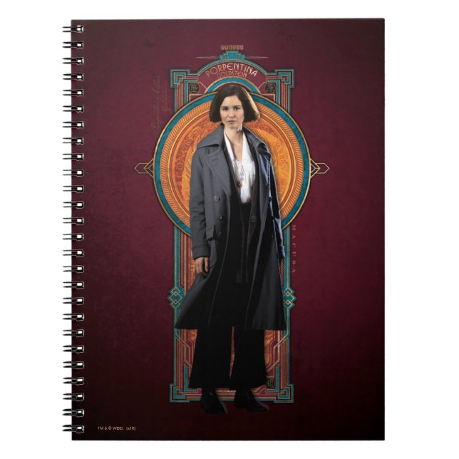 PORTENTINA GOLDSTEIN™ Art Deco Panel Spiral Notebook (Front)