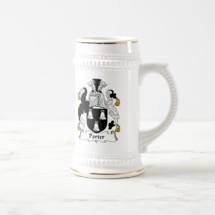 Porter Family Crest Beer Stein