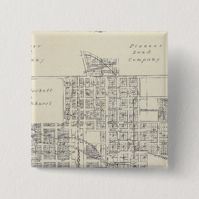 Porterville 15 Cm Square Badge (Front)