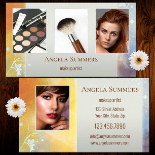 Portfolio Cosmetologist Makeup Artist Business Card