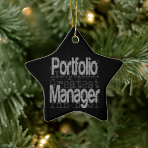 Portfolio Manager Extraordinaire Ceramic Tree Decoration