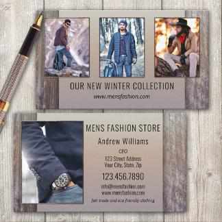 Portfolio Men's Fashion Retail Business Card