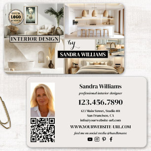 Portfolio Photo Collage Interior Design Business Card
