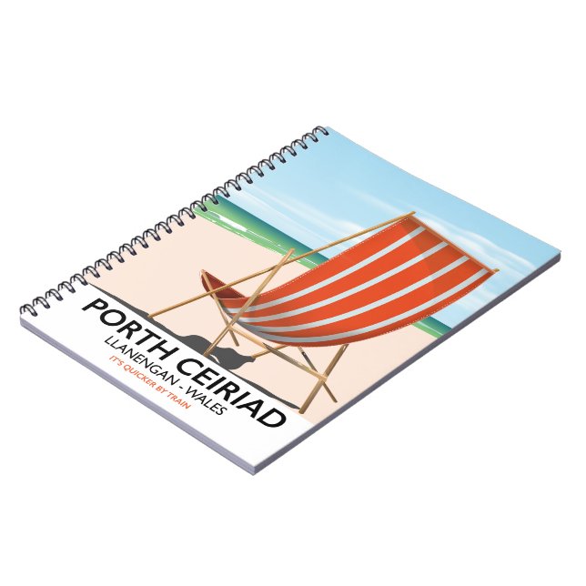 Porth Ceiriad Wales Beach Notebook (Left Side)