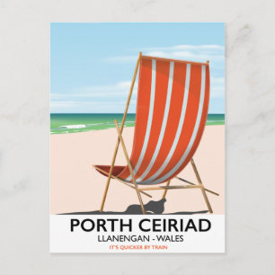 Porth Ceiriad Wales Beach Postcard