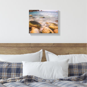 Porth Nanven is a rocky cove near Land's End Canvas Print