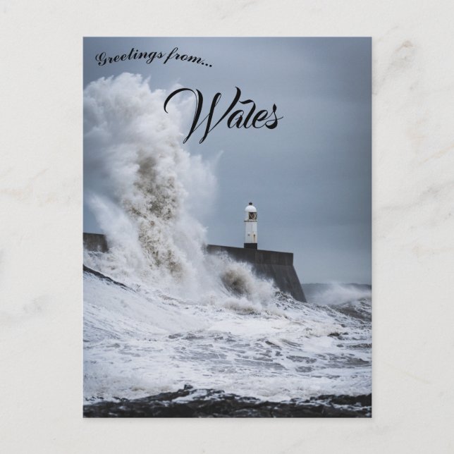 Porthcawl Lighthouse Bridgend County Borough Wales Postcard (Front)