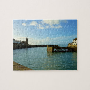 Porthleven Cornwall England Harbour Wall Jigsaw Puzzle