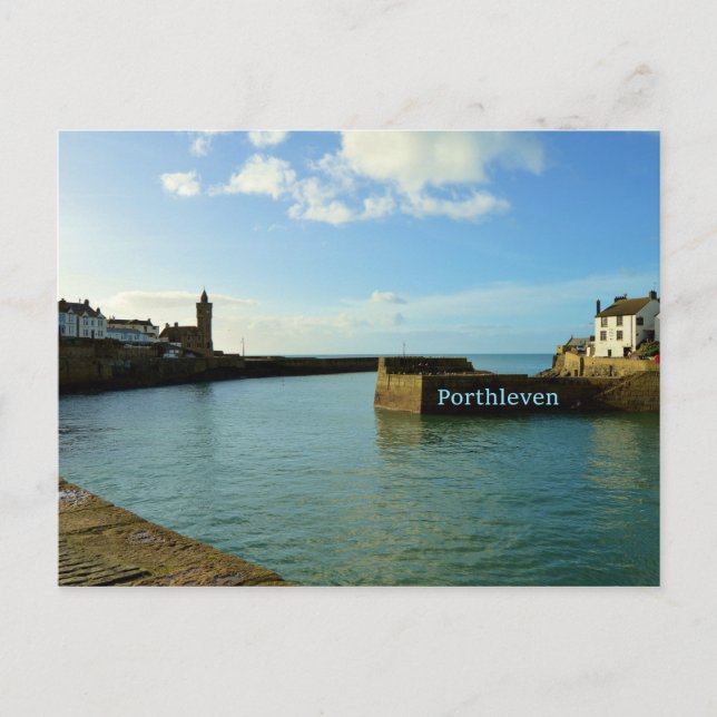 Porthleven Cornwall England Harbour Wall Postcard (Front)