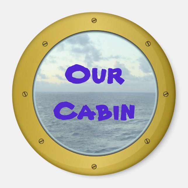 Porthole 2 Cabin Marker Magnet (Front)