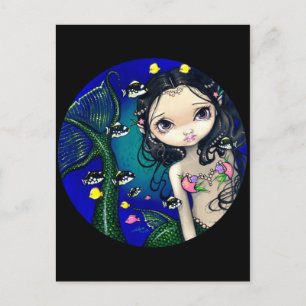 "Porthole Mermaid" Postcard