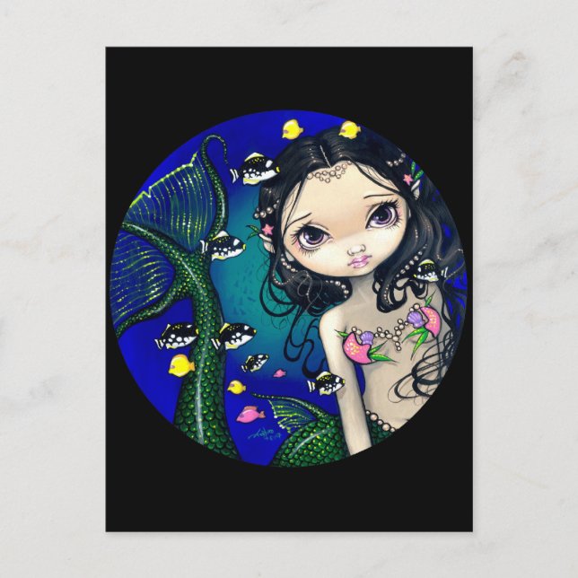 "Porthole Mermaid" Postcard (Front)