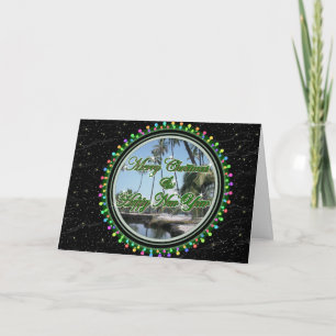 Porthole Merry Christmas Holiday Card